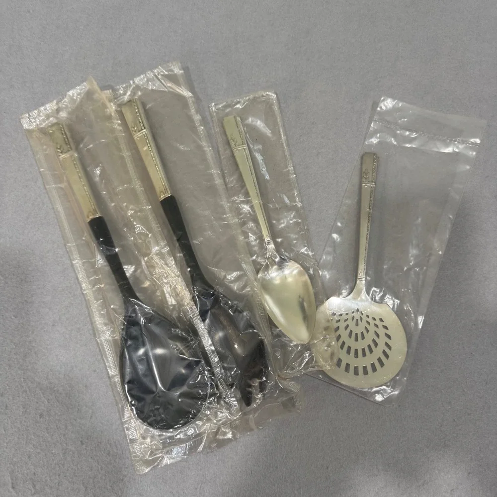 Oneida Serving Set Grenoble Prestige Heirloom Silverplate 1936 Art Deco 4pc